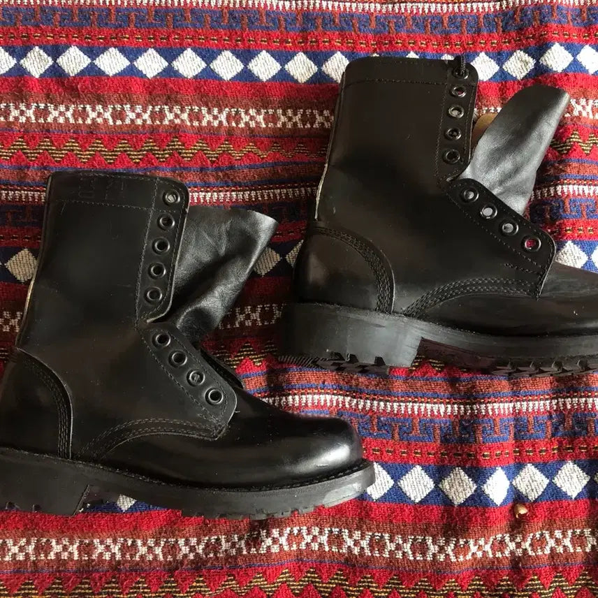[BUNJANG] 90s Police Combat Boots (Unused) / 90s 경찰 전투화 255 미사용