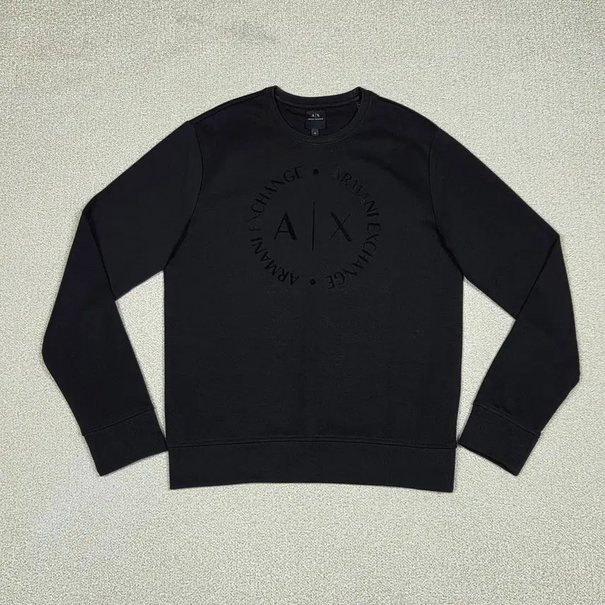 [BUNJANG] Armani Exchange Circle Logo Tonal Sweatshirt / [아르마니 익스체인지] 서클 로고 톤온톤 맨투맨 | A00604