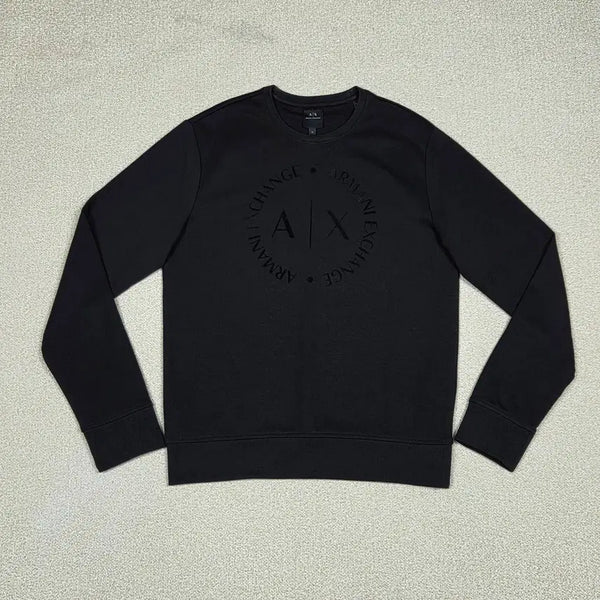 [BUNJANG] Armani Exchange Circle Logo Tonal Sweatshirt / [아르마니 익스체인지] 서클 로고 톤온톤 맨투맨 | A00604