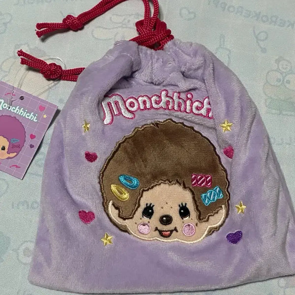 [BUNJANG] Monchhichi Drawstring Pouch / 몬치치 파우치 복조리파우치