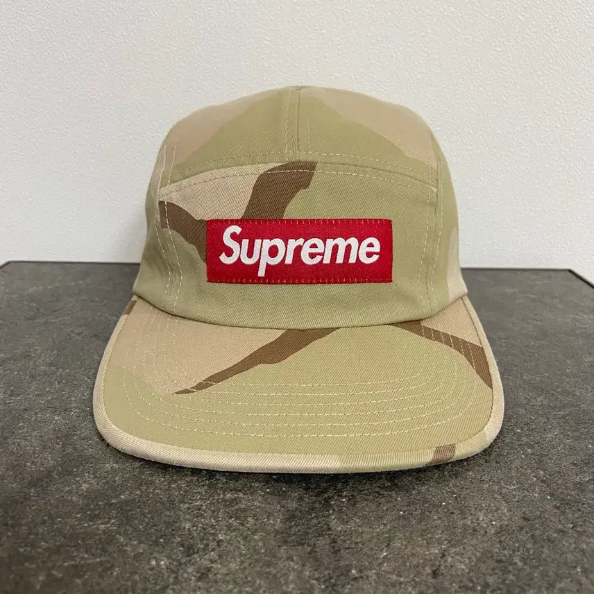 [BUNJANG] Supreme Box Logo Camp Cap Desert Camo One Size / 슈프림 박스로고 캠프캡 모자 데저트 카모 (One Size)