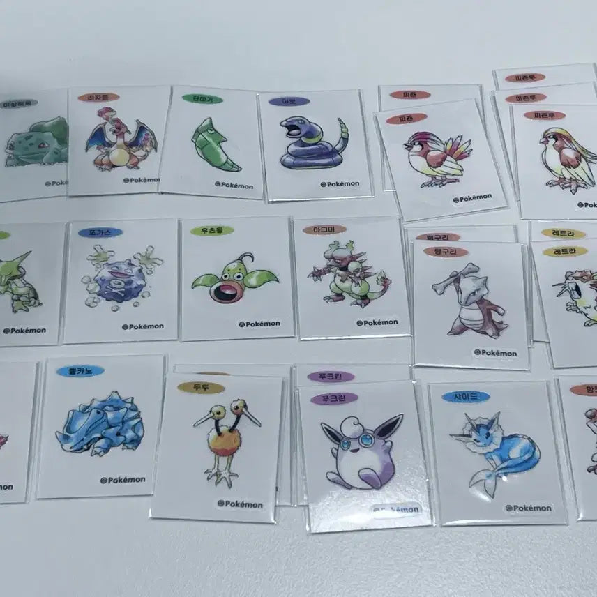 [BUNJANG] Pokemon Artwork 30th Anniversary Stickers, Joke Bear Stickers / 주기적 업뎃)포켓몬 아트워크 30주년 띠부씰 , 농담곰 등등
