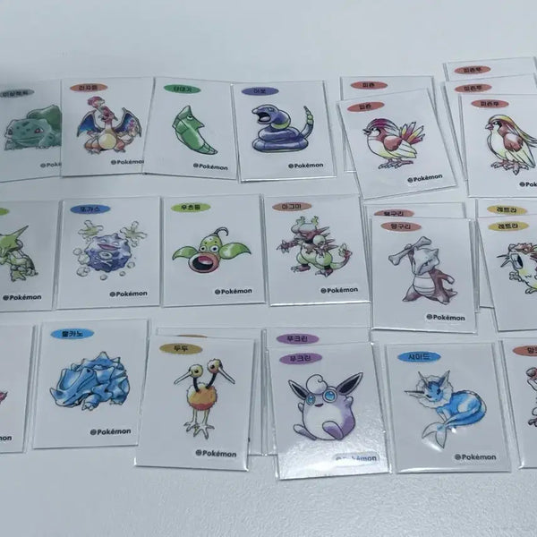 [BUNJANG] Pokemon Artwork 30th Anniversary Stickers, Joke Bear Stickers / 주기적 업뎃)포켓몬 아트워크 30주년 띠부씰 , 농담곰 등등