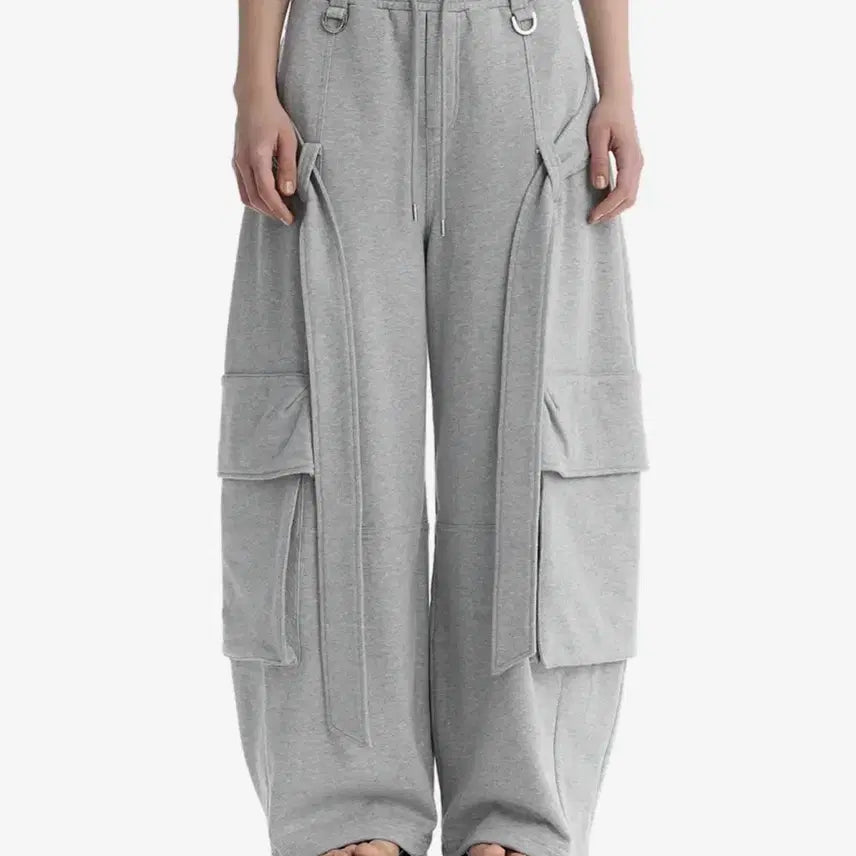 [BUNJANG] trimingbird Belted Cargo Sweatpants / 트리밍버드 벨티드 카고 스웻 팬츠