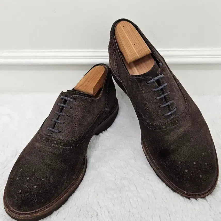 [BUNJANG] Brunello Cucinelli Suede Wingtip Derby Shoes / 브루넬로 쿠치넬리 스웨이드 윙팁 더비슈즈