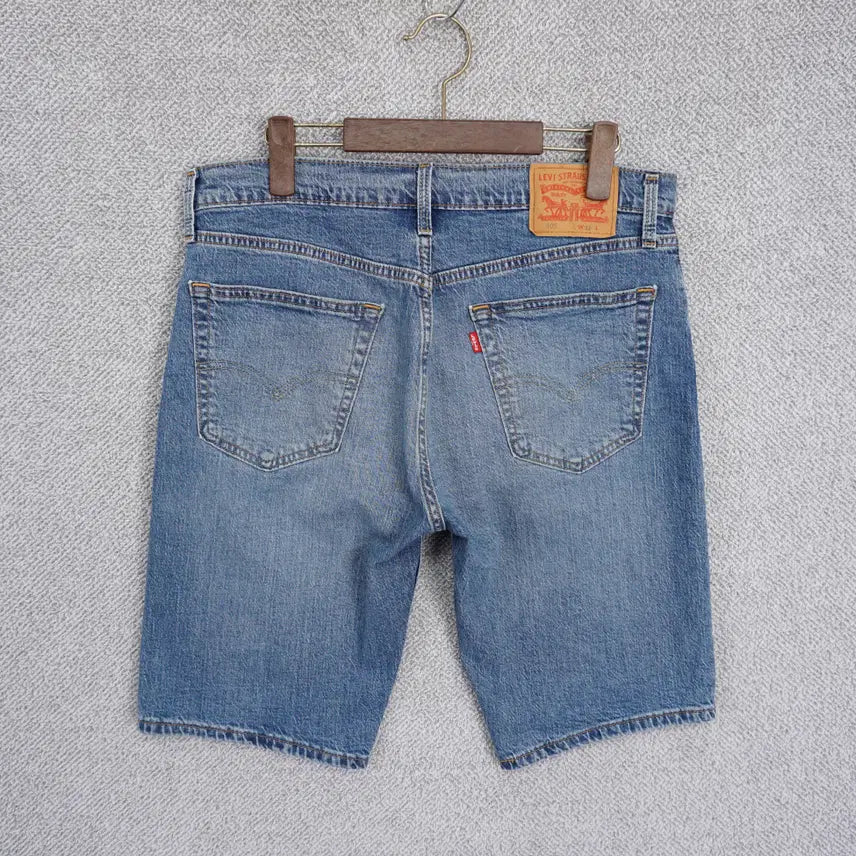 [BUNJANG] Levi's 405 Men's Washed Stretch Denim Shorts Size 33-34 / 리바이스 405 남성 워싱 스판 데님 반바지 33-34size