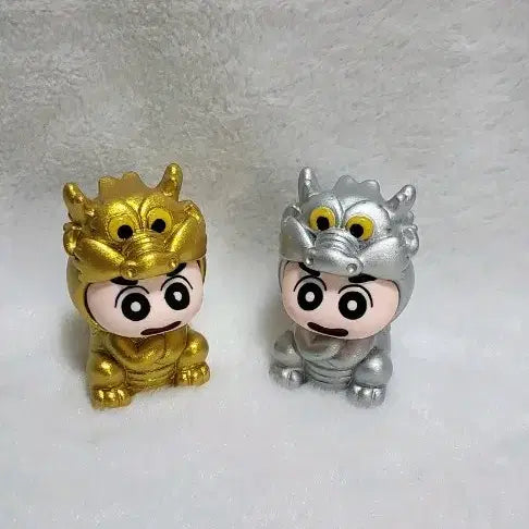 [BUNJANG] Gold & Silver Year of the Dragon Crayon Shin-chan Figure Set / 금색 은색 용띠 짱구 피규어 세트 (일괄)