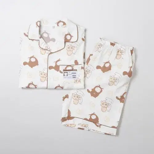 [BUNJANG] SPAO Ganadi Short Sleeve Pajama Set L / 스파오 가나디 반팔 파자마 잠옷 L