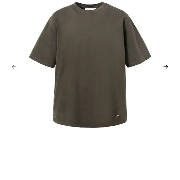 [BUNJANG] Amomento Garment Dye T-Shirt Brown / 아모멘토 가먼트 다잉 티셔츠 브라운