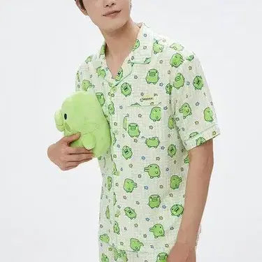 [BUNJANG] SPAO Jengchi Character Short Sleeve Pajama Set M / 스파오 주댕치 반팔잠옷 파자마 M