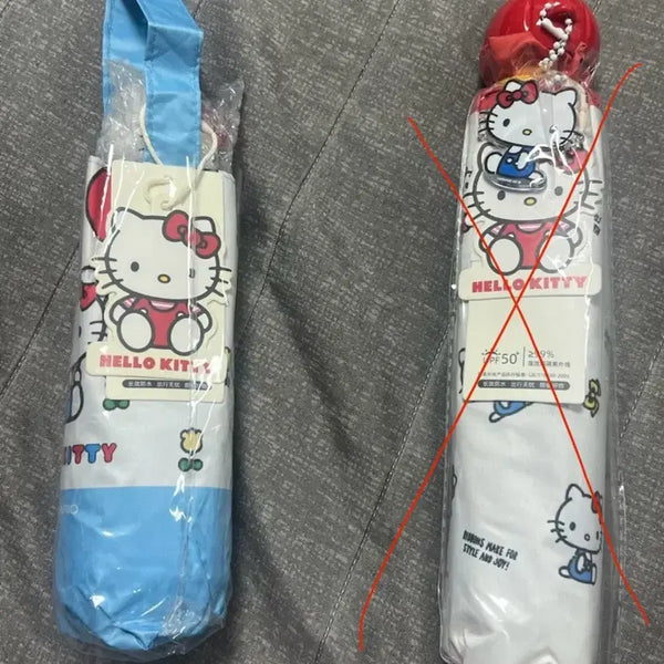 [BUNJANG] Sanrio Hello Kitty Folding Umbrella / 산리오 키티 접이식우산 (2종류 남음)