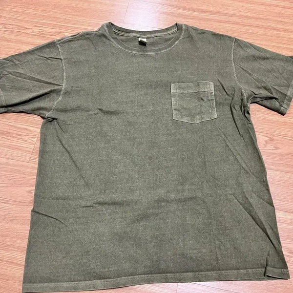 [BUNJANG] Good On Sage Color Pocket T-Shirt L / 굿온 세이지 컬러 포켓 티셔츠 L
