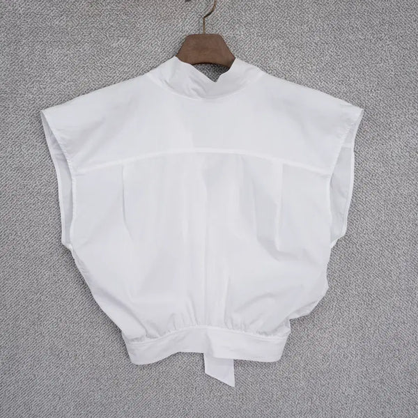 [BUNJANG] System Oversized Drop Shoulder White Blouse / 한섬 시스템 오버핏 드롭숄더 화이트 블라우스 82size