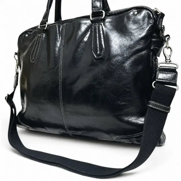 [BUNJANG] Ultima Tokyo Full Grain Cowhide Leather 2-Way Briefcase / 얼티마 도쿄 풀그레인 소가죽 2way 브리프케이스 요시다 포터 같은 공장