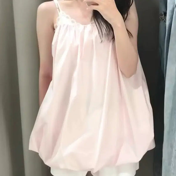 [BUNJANG] ZARA Baby Pink Balloon Sleeveless Top / [새상품]자라 베이비 핑크 벌룬 민소매