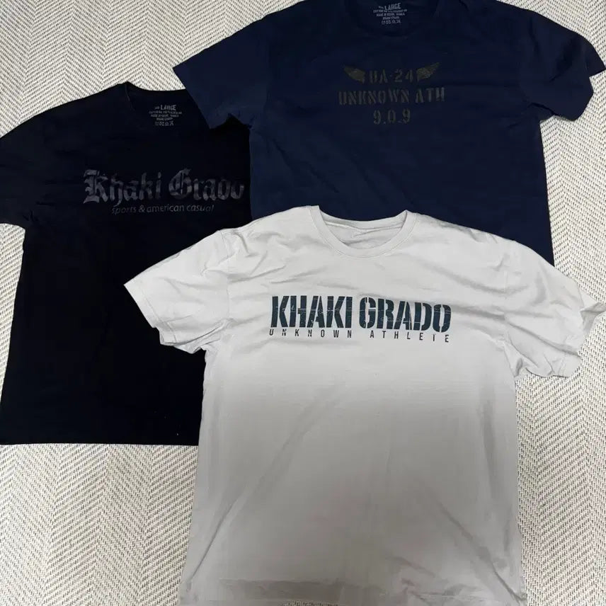[BUNJANG] Khakigrade T-Shirts (3-Pack) / 카키그라도 티셔츠 3벌