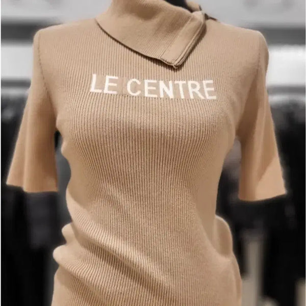 [BUNJANG] VOV Zip-Up Neck Knit Pullover / [새상품]보브(VOV) 타이트 집업 넥니트 풀오버