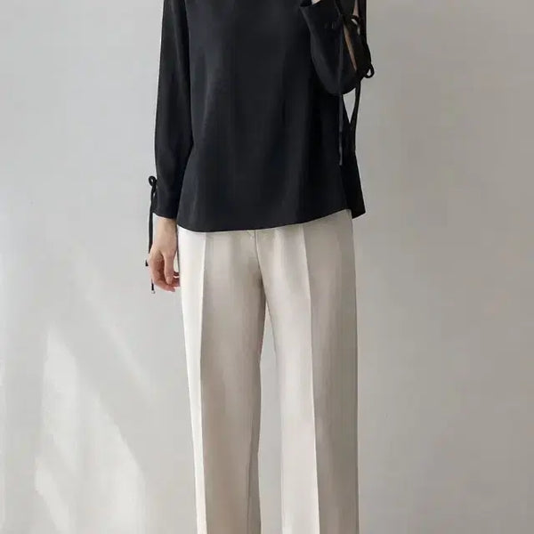 [BUNJANG] System Acetate Blend Open Sleeve Blouse / 한섬 시스템 블라우스