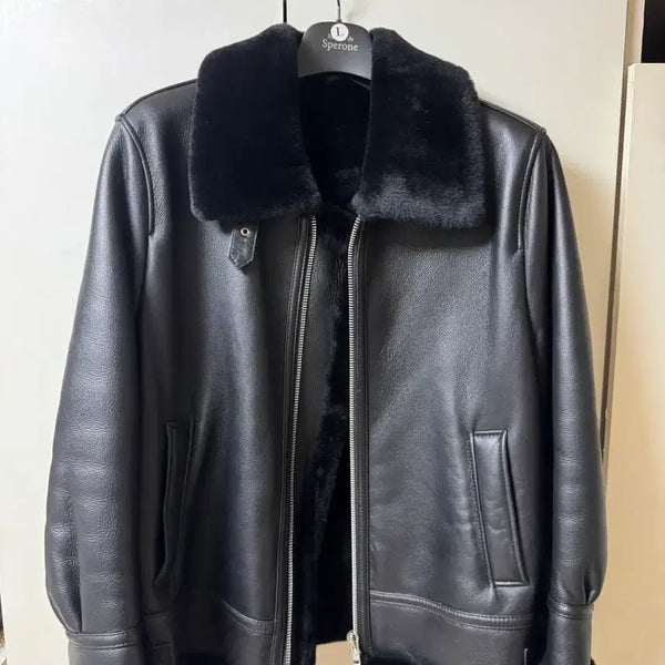 [BUNJANG] Sperone Lambskin Shearling Jacket / 스페로네 램스킨 무스탕 (양가죽)