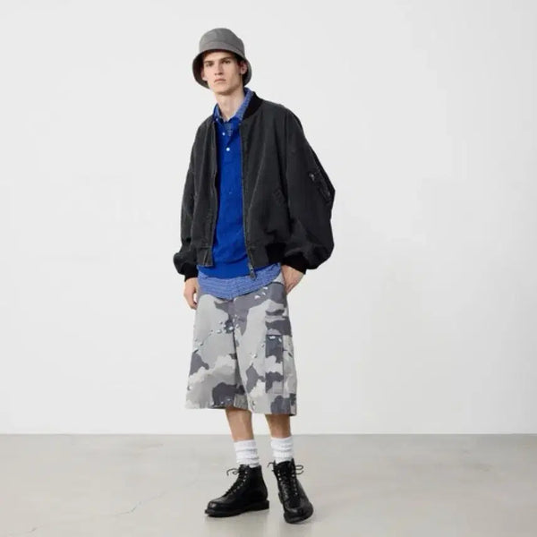 [BUNJANG] BEAMS Reversible MA-1 Blouson Jacket / 새상품) 빔즈 ma-1 리버서블 블루종 M