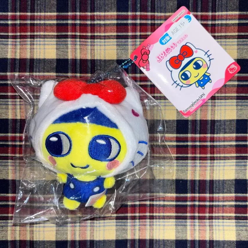 [BUNJANG] Sanrio Tamagotchi Collaboration Hello Kitty Mamechi Mascot Plush Keyring / 산리오 다마고치 콜라보 헬로키티 마메치 마스코트 인형 키링
