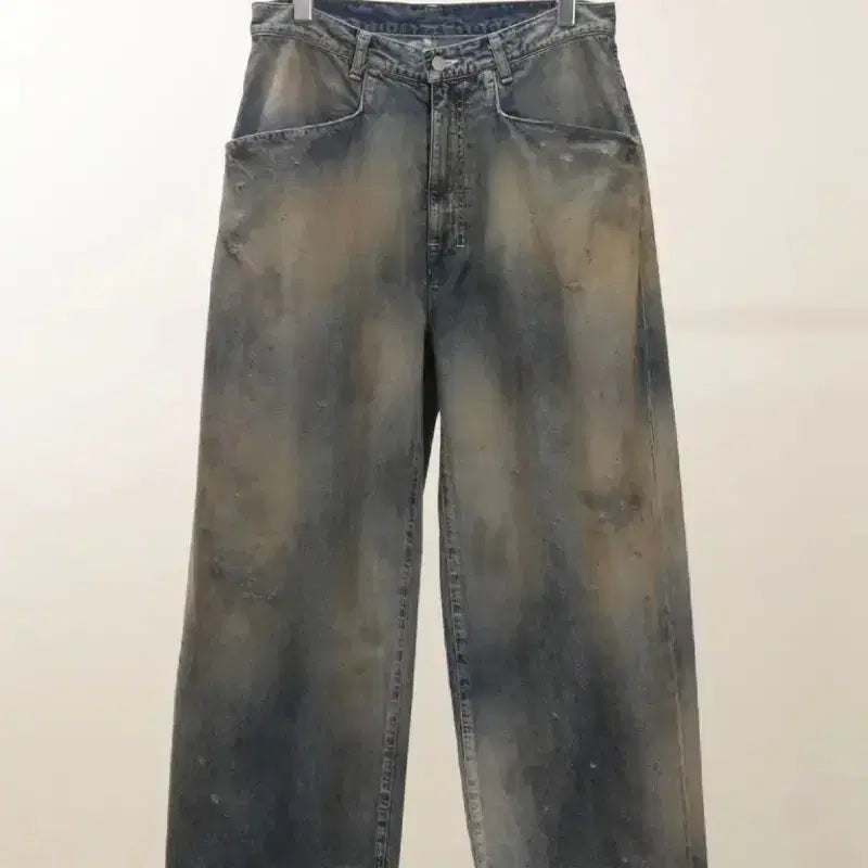 [BUNJANG] Ancellm Wide Denim Slacks / 안셀름 와이드 데님 슬랙스