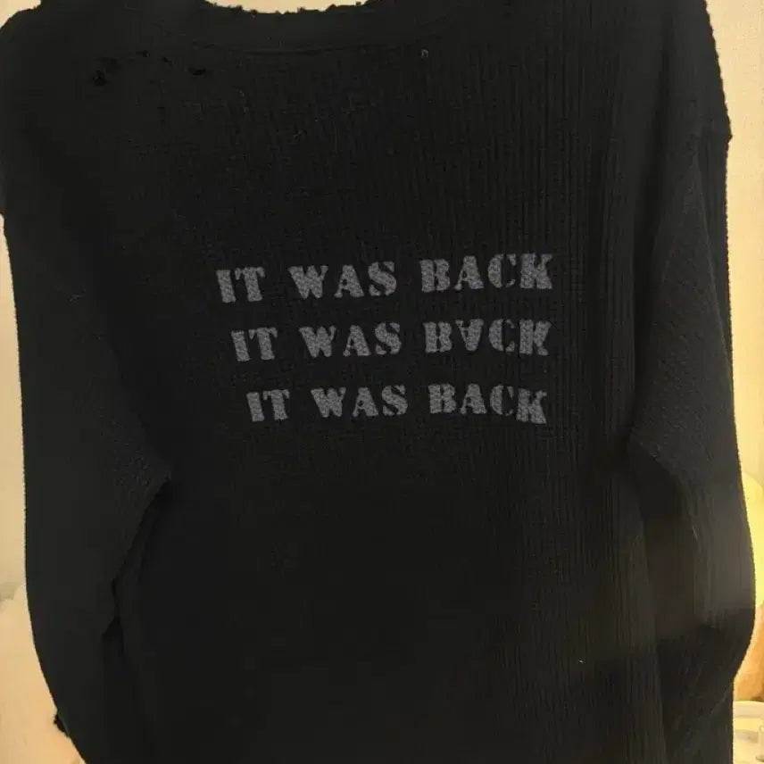 [BUNJANG] Standalone Distressed Waffle T-Shirt, Black / (이번주만 이 가격)스탠드얼론 DISTRESSED WAFFLE T-SHIRT, BLACK
