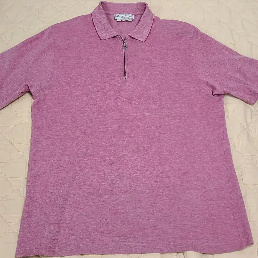[BUNJANG] Salvatore Ferragamo Zip-Up Polo Shirt / 페라가모 집업 카라티