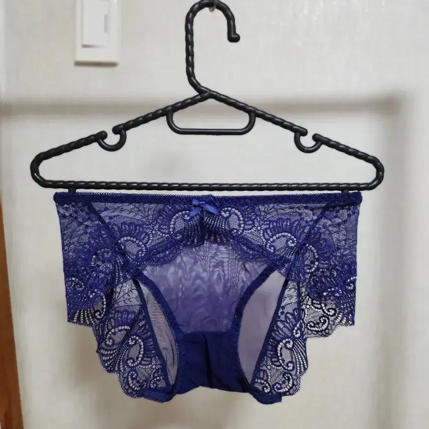 [BUNJANG] Women's Lace Panties Navy / 여성 레이스 팬티 네이비