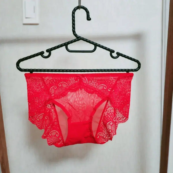 [BUNJANG] Red Lace Lingerie Set / 레드 레이스 속옷