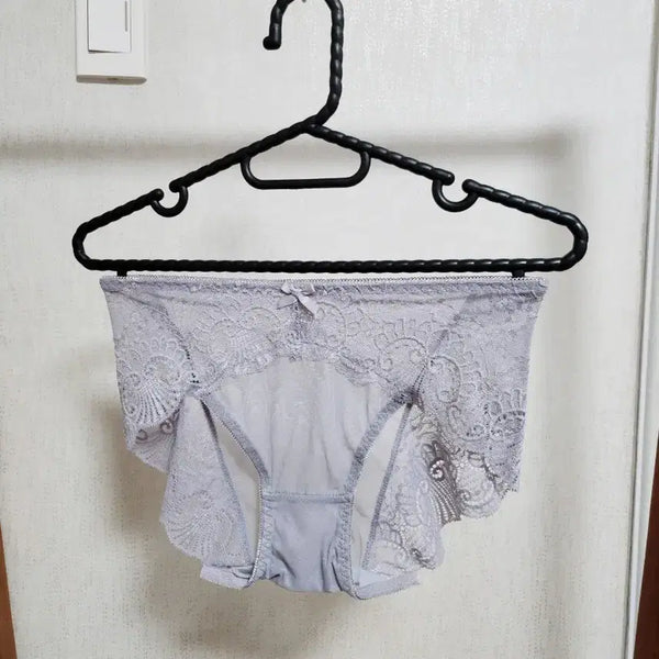 [BUNJANG] Lace Hem Panty - Light Purple / 레이스 햄 팬티 연보라