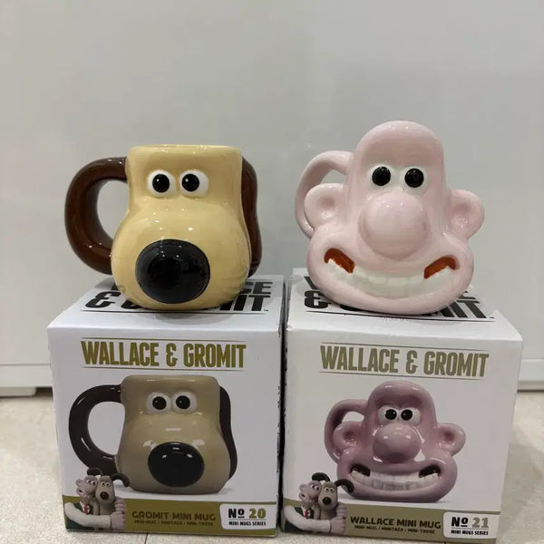[BUNJANG] Wallace & Gromit Mini Mug Set / (택포) 월레스와 그로밋 미니 머그컵 세트