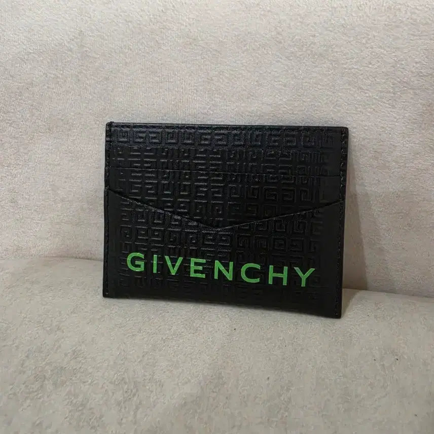 [BUNJANG] Givenchy Card Wallet Black/Green / 지방시 카드지갑 블랙그린