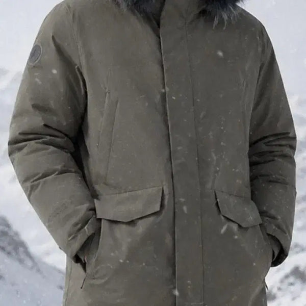 [BUNJANG] Antarctica Men's Long Goose Down Parka (95) / (텍있는 새상품)남성 안타티카 롱 구스다운 95사이즈 판매합니다