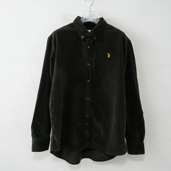 [BUNJANG] U.S. POLO ASSN. Corduroy Shirt Brown 2XL / U.S. POLO ASSN. 코듀로이 브라운 셔츠 2XL
