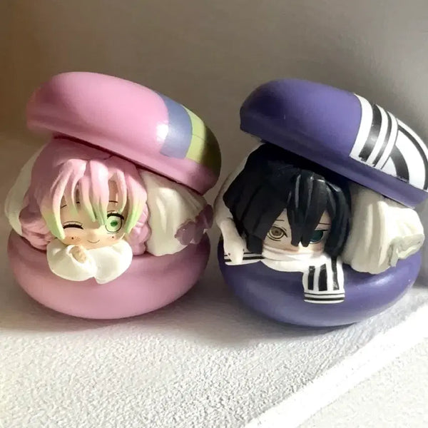 [BUNJANG] Demon Slayer Macaron Figure Mitsuri & Obanai Bundle Set / 귀멸의칼날 마카롱 피규어 미츠리 오바나이 일괄 양도