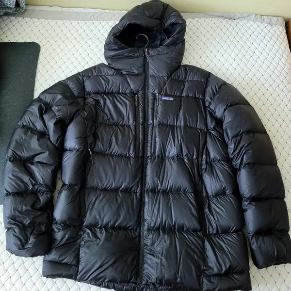 [BUNJANG] Patagonia Fitz Roy Down Hoody Black XL / 파타고니아 피츠 로이 다운 후디 블랙 XL