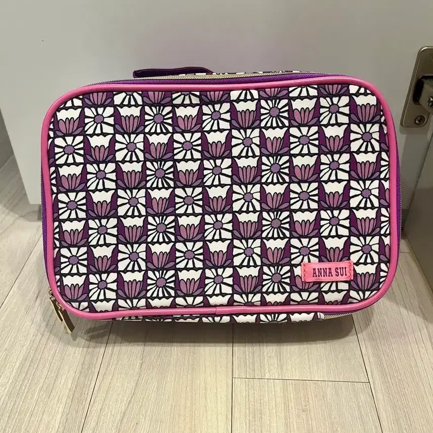 [BUNJANG] Anna Sui Pattern Travel Vanity Pouch / 안나수이 트래블 베니티 파우치