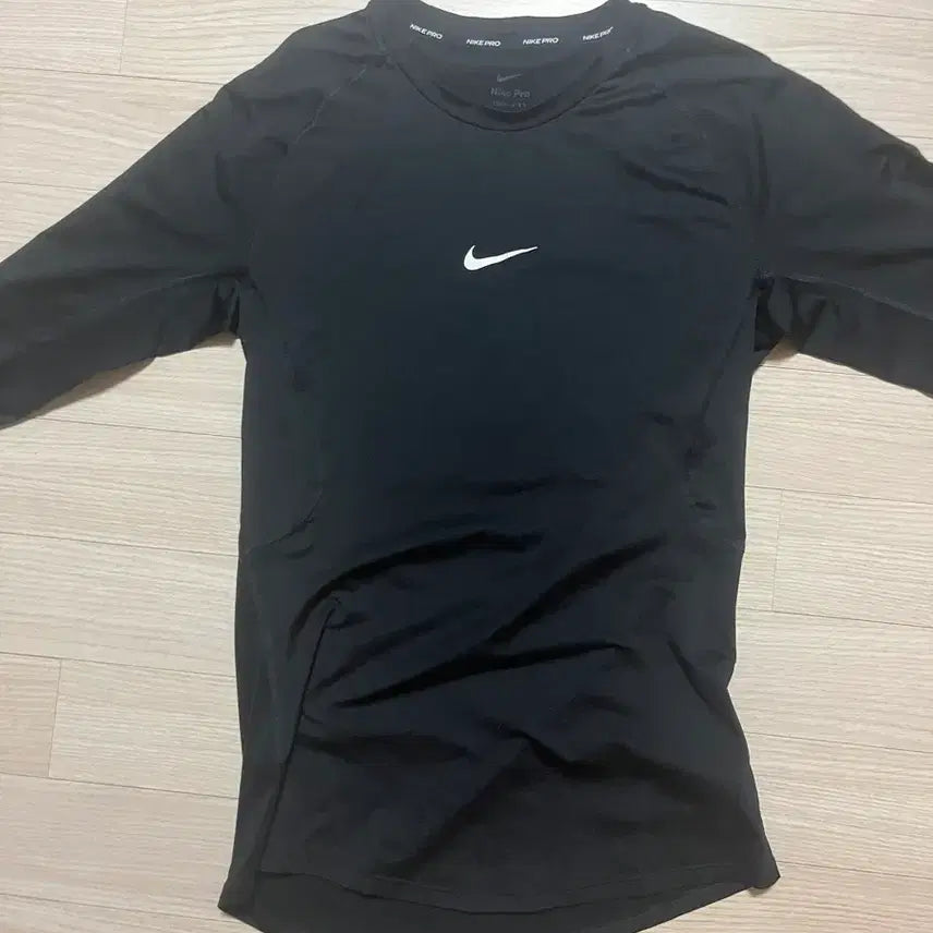 [BUNJANG] Nike Pro Black Long Sleeve T-Shirt / 나이키 프로 블랙 긴팔 티셔츠