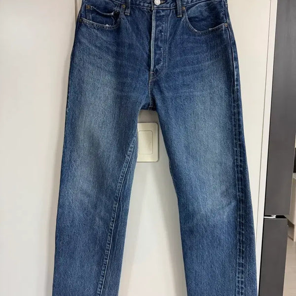 [BUNJANG] CIOTA New Straight 5 Pocket Medium Dark Blue Denim Jeans (Size 30) / 시오타 뉴 스트레이트 5포켓 미디움 다크 블루 데님 30사이즈