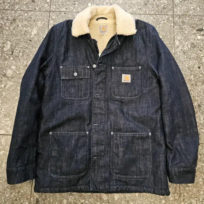 [BUNJANG] Carhartt WIP Phoenix Sherpa Denim Jacket / 칼하트 WIP 피닉스 쉐르파 데님 자켓 급처