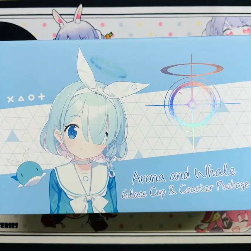 [BUNJANG] Blue Archive Arona Glass Cup & Coaster Package / 블루아카이브 아로나 유리컵 & 코스터 패키지