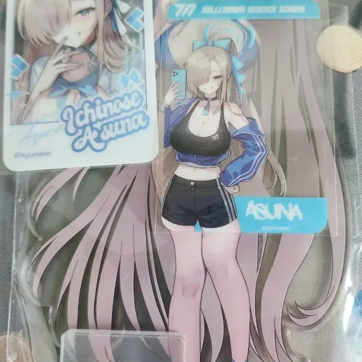 [BUNJANG] Blue Archive Ichinose Asuna Swimsuit Acrylic Stand & Transparent Photocard Set / 블루아카이브 이치노세 아스나 수영복 아크릴 스탠드 투명 포토카드 포카