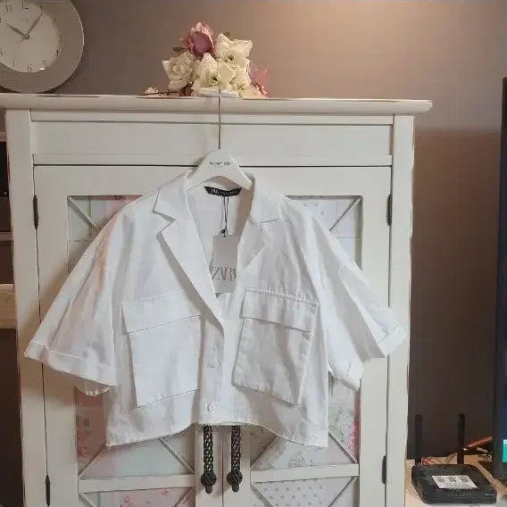 [BUNJANG] Zara White Jacket (Size 66-77) / 자라 자켓/66-77  새상품