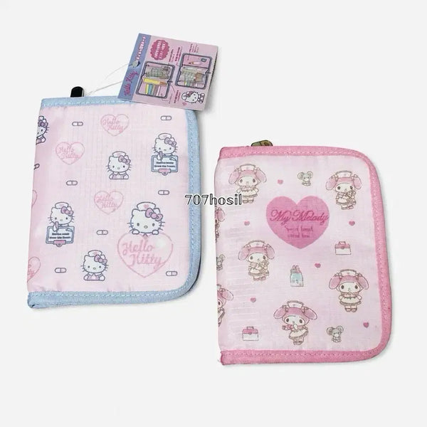 [BUNJANG] Sanrio Medical Kitty & My Melody Pouch Set / 산리오 메디컬 키티 마이멜로디 파우치 커버 감기대책
