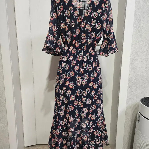 [BUNJANG] Floral Pattern Long Dress / 플로럴 패턴 원피스