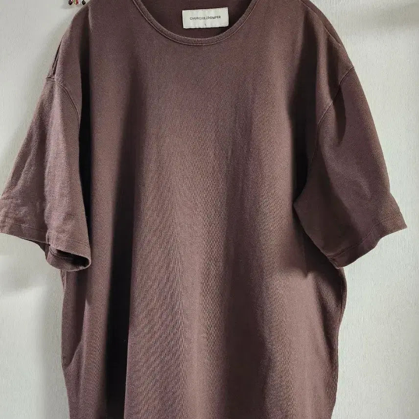 [BUNJANG] Churchill Romper Comfort T-Shirt Brown L / 처칠롬퍼 컴포트 티셔츠 브라운 L사이즈