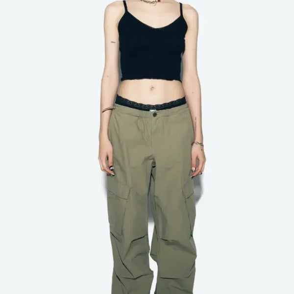 [BUNJANG] AS IF Cargo Pants - KAZUHA / 애즈이프 캘리 카고 팬츠 르세라핌 카즈하 바지