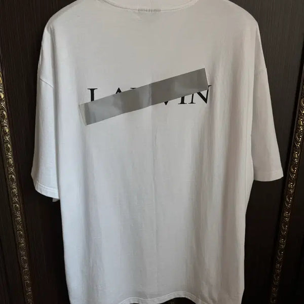 [BUNJANG] Lanvin Bar Print Short Sleeve T-Shirt / 랑방 바 프린트 반팔 티셔츠