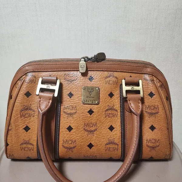 [BUNJANG] MCM Visetos Ochre Boston Bag / >>상태최상<< [빈티지정품] MCM 비세토스 오시톤 보스톤백 팝니다